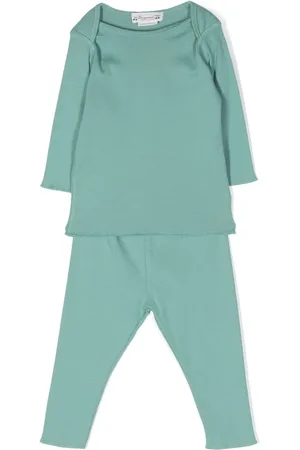BONPOINT Scallop-edge cotton tracksuit set