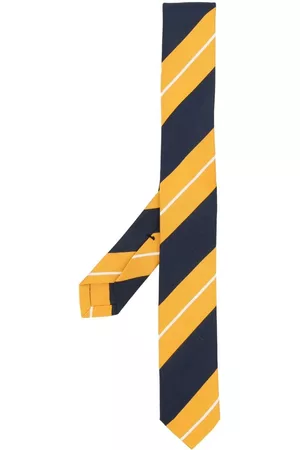 Thom Browne Men Bow Ties - Diagonal stripe pattern tie