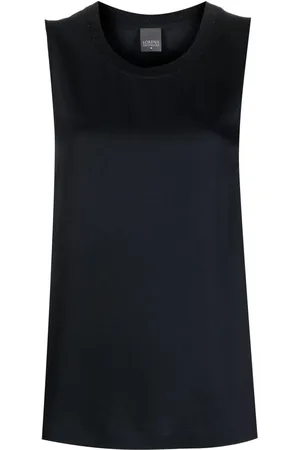 LORENA ANTONIAZZI Cotton-blend tank top
