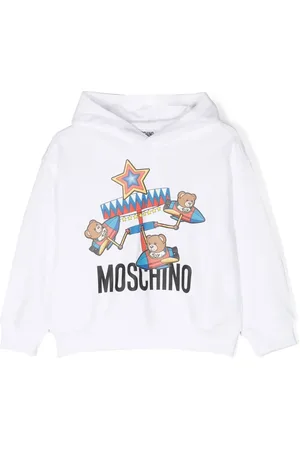 Moschino Graphic-print long-sleeve hoodie