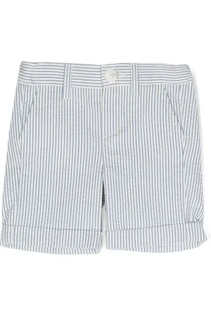 FAY Stripe-print turn-up shorts