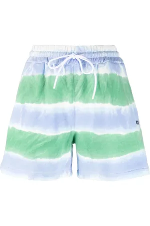 Msgm Stripe-pattern drawstring shorts