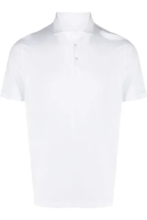FEDELI Short-sleeved cotton polo shirt
