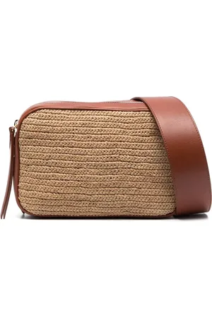 IBELIV Alefa raffia-design crossbody bag