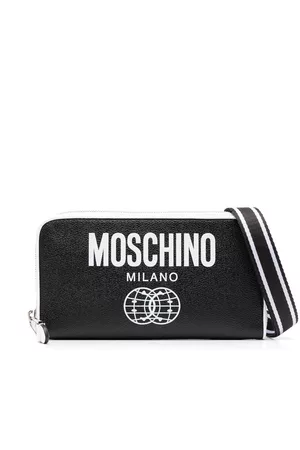 Moschino Men Wallets - Logo-print leather wallet