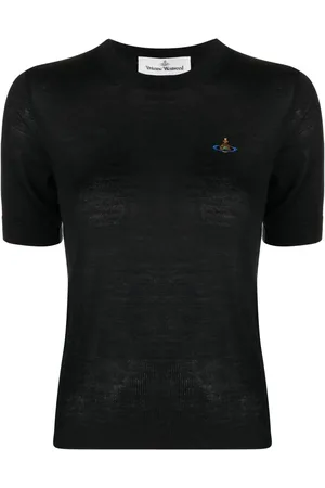 Vivienne Westwood Orb-logo knitted top