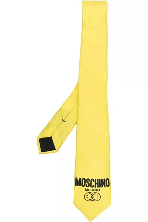 Moschino Silk logo-print tie