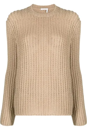 Chloé Crew-neck waffle-knit jumper