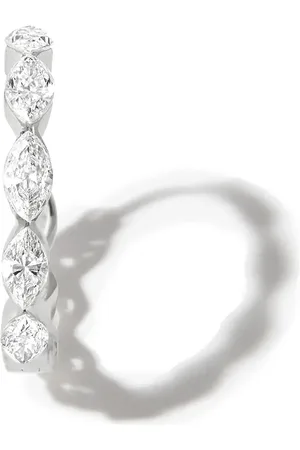 Maria Tash 18kt white gold diamond hoop earring