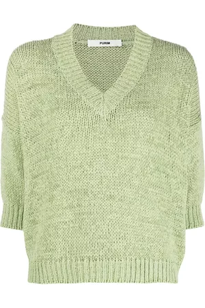Roberto Collina Women Jumpers - V-neck knitted jumper