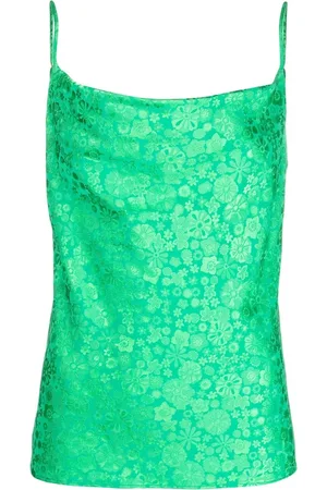 P.A.R.O.S.H. Floral-print one-tone top