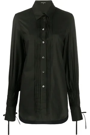 ANN DEMEULEMEESTER Pleated detail shirt