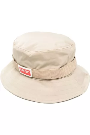 Kenzo Men Hats - Side logo-patch detail bucket hat