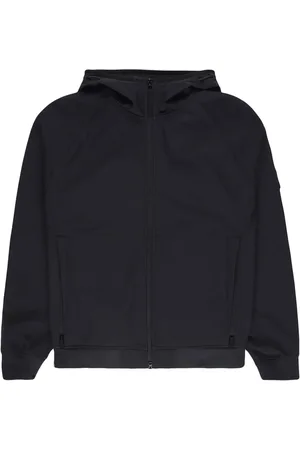 Stone Island Logo-patch hooded jacket