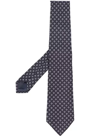 Armani Men Bow Ties - Graphic-print silk tie