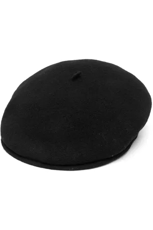 Marine Serre Hats - Embroidered-logo wool beret