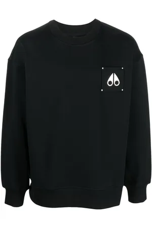 Moose Knuckles Chest logo-patch detail sweatshirt