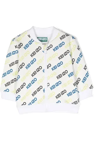Kenzo Logo-print zipped cardigan