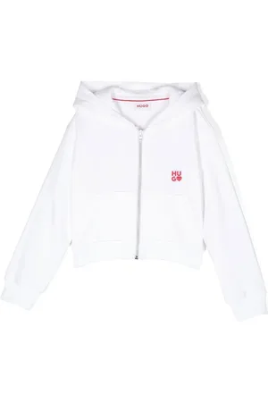 HUGO BOSS Logo-print zip-up hoodie