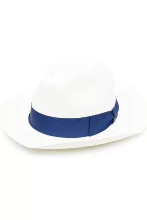 Borsalino Men Hats - Interwoven straw sun hat