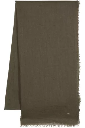 Saint Laurent Men Scarves - Frayed-edge detail scarf