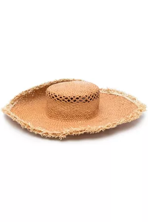 ELEVENTY Women Hats - Frayed-edge raffia hat