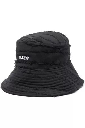Msgm Men Hats - Ripped-detail bucket hat