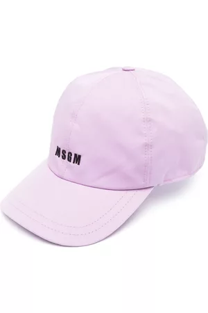 Msgm Men Caps - Logo-embroidered baseball cap