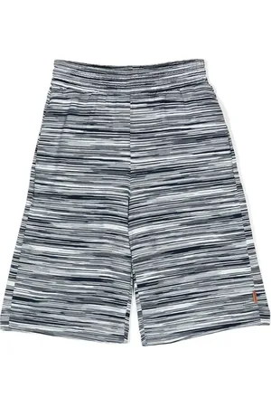 Missoni Logo-patch fine-knit shorts