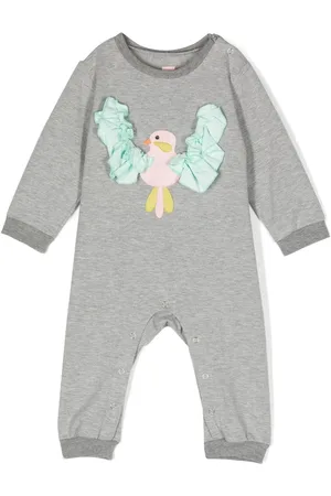Wauw Capow by Bangbang Appliqué-detail long-sleeved bodysuit