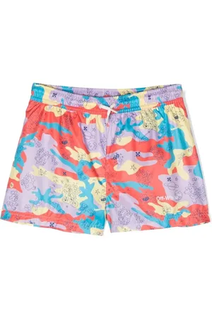 OFF-WHITE Camo swim shorts