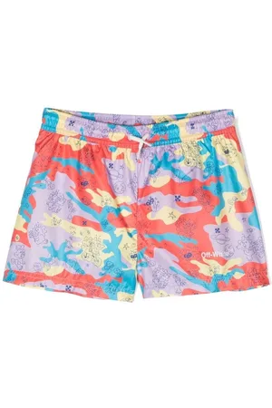 OFF-WHITE Camo swim shorts