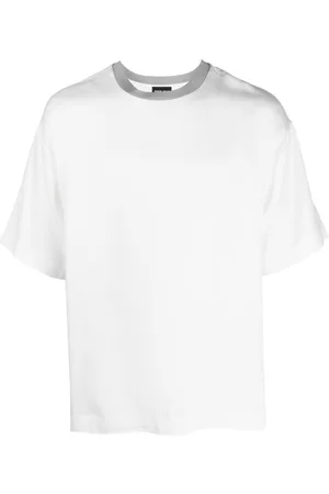 Armani Men Short Sleeve - Short-sleeve lyocell T-shirt