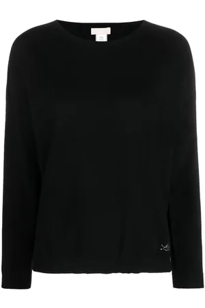 Liu Jo Gem-logo boat neck jumper