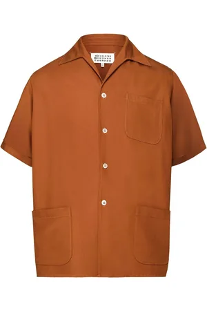 Maison Margiela Short-sleeve tweed shirt