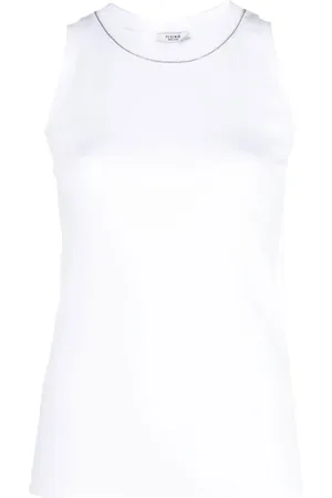 PESERICO SIGN Contrast-trim tank top