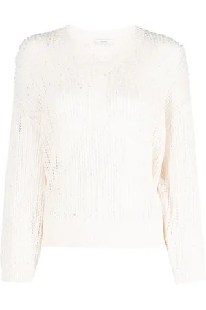 PESERICO SIGN Open-knit cropped jumper