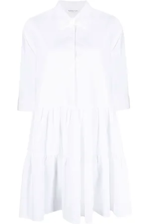 Fabiana Filippi Tiered cotton shirt dress