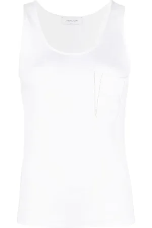 Fabiana Filippi Bead-embellished tank top
