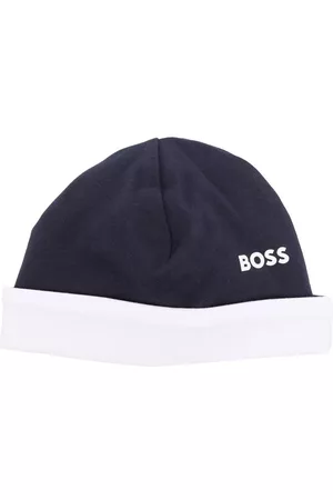 HUGO BOSS Logo-print cotton beanie