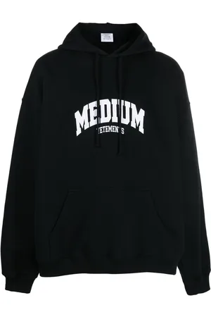 Vetements Embroidered logo graphic-detail hoodie