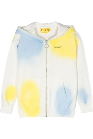 Off white cheap yellow gradient hoodie