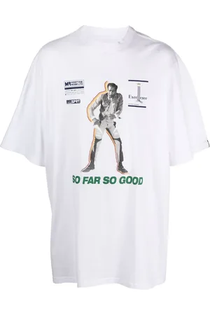 MARTINE ROSE Graphic-print short-sleeved T-shirt
