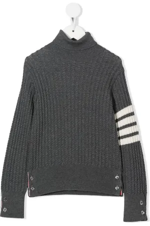Thom Browne Stripe-detail roll neck sweater