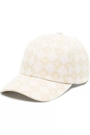 Nanushka Women Caps - Diamond check logo baseball cap