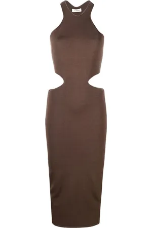 There Was One Cut-out knitted midi dress