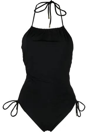 Saint Laurent Lace-up detail swimsuit
