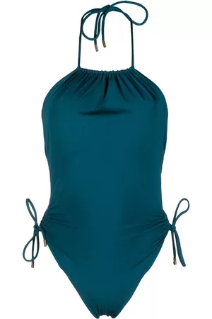 Saint Laurent Lace-up detail swimsuit