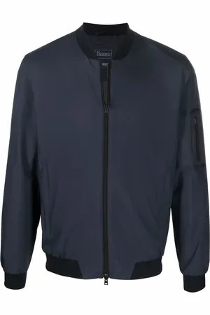 HERNO Zip-pocket bomber jacket