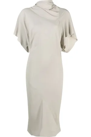 Rick Owens Draped short-sleeve dress